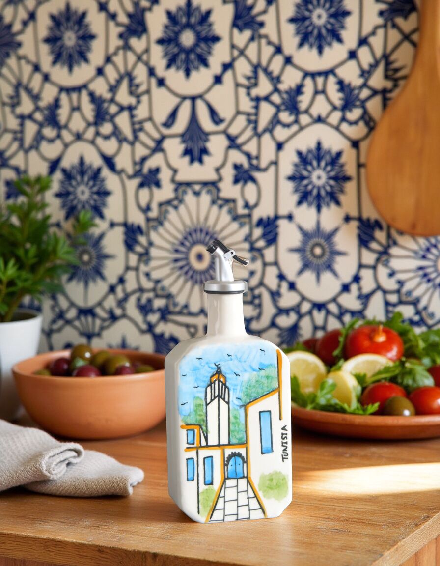 Bouteille D'huile Rectangle SIDI BOU SAID – Image 1