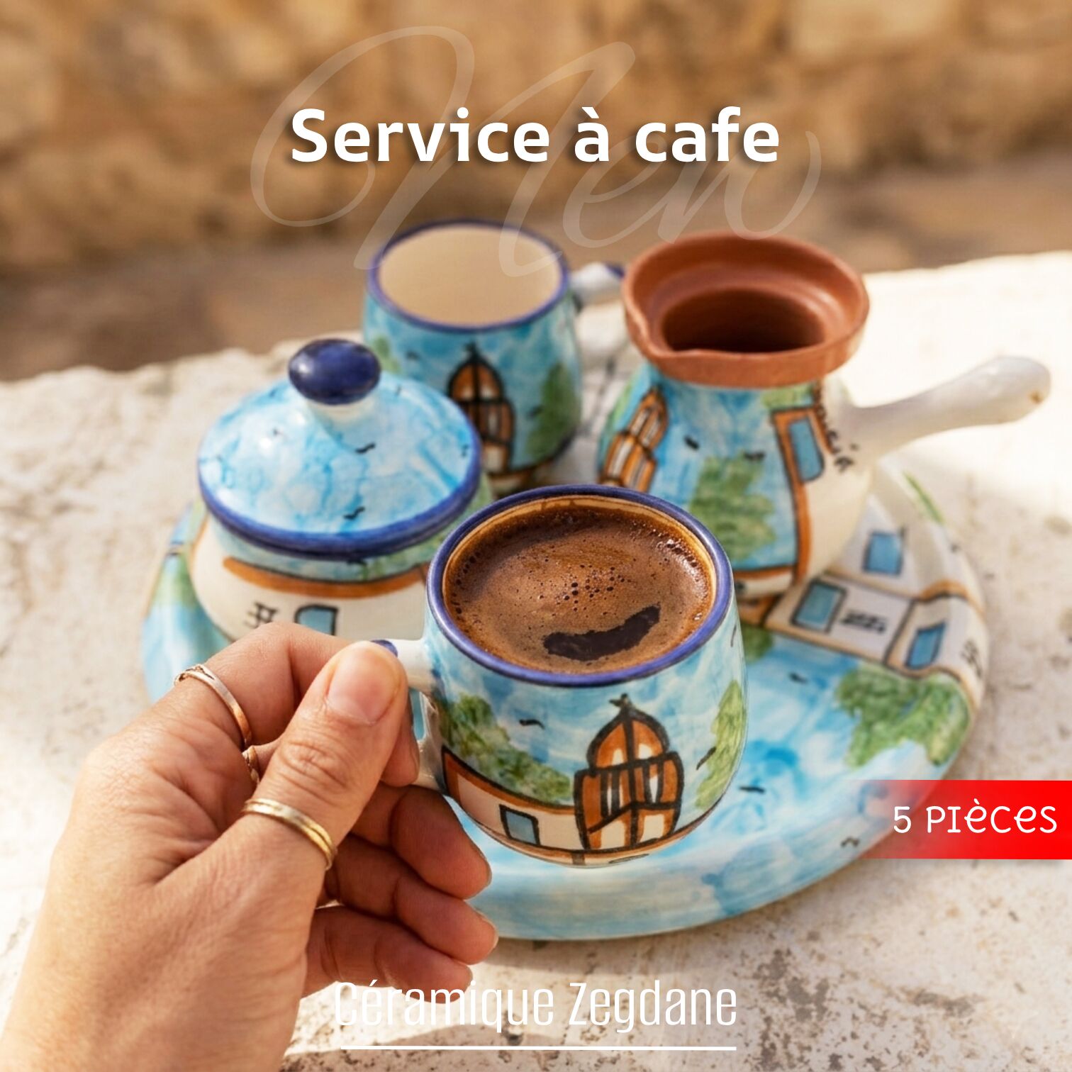 Service à Café Sidi Bou Said – Image 1