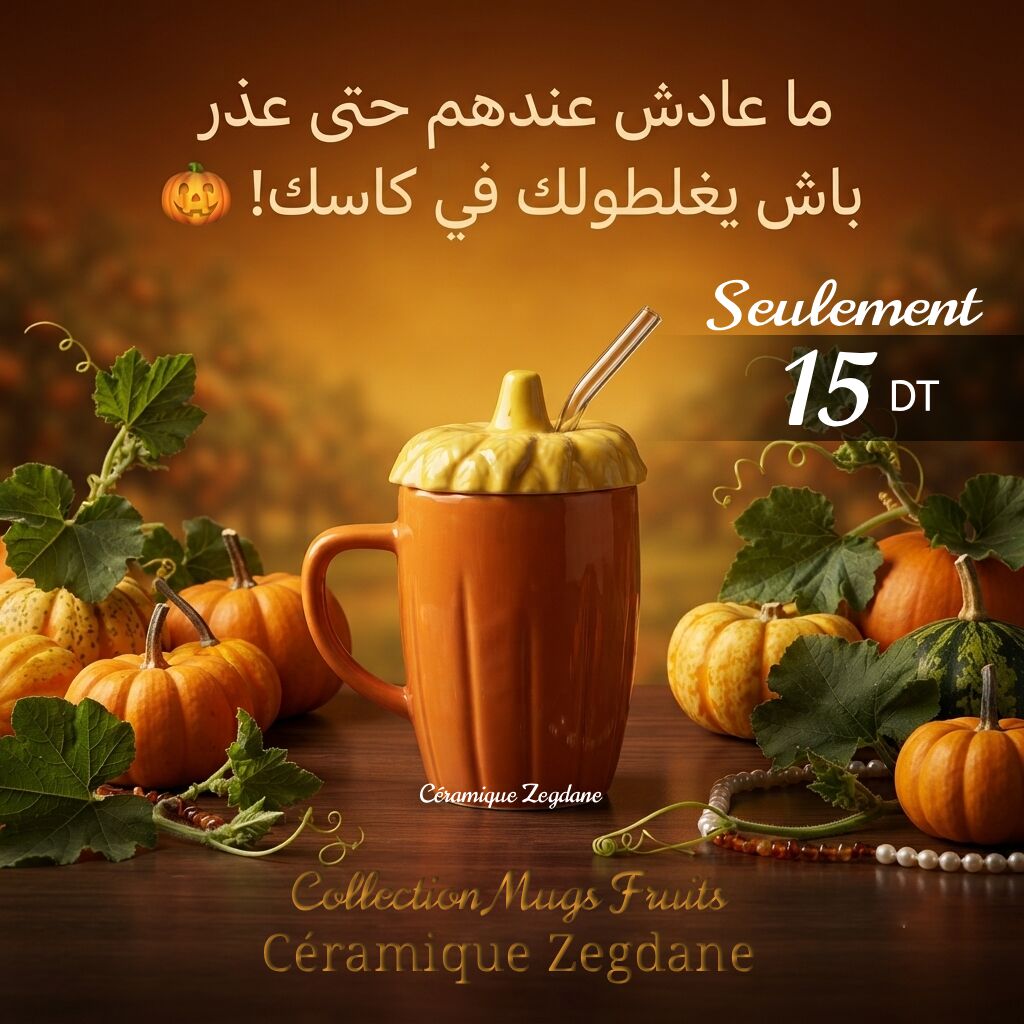 Mug Fruit Courge en Céramique Artisanale – Image 1